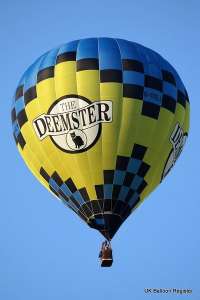 G-OGLY hot air balloon, a Cameron Z-105. Photograph by Sandy Mitchell
