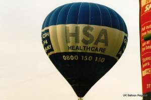 G-OHSA hot air balloon, a Cameron N-77. Photograph by G Duke