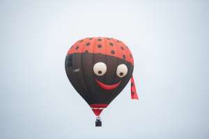 G-OIIY hot air balloon, an Ultramagic S-70, seen at Arrow, Warwickshire, United Kingdom on 31 May 2025. Photograph by Dave