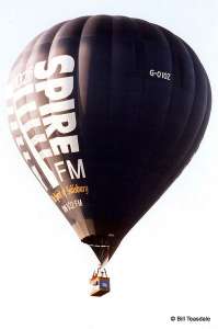 G-OIOZ hot air balloon, a Cameron Balloons Thunder AX9-120 S2. Photograph by Bill Teasdale