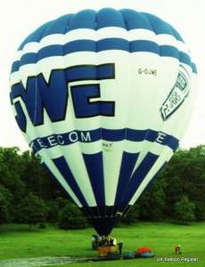 G-OJWE hot air balloon, a Cameron A-210. Photograph by Mel Kirby