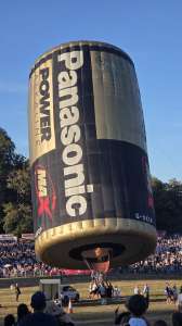 Panasonic hot air balloon G-OKCP, a Lindstrand Balloons LBL Battery (battery), seen at Leigh Woods, North Somerset, United Kingdom on 7 August 2026. Photograph by Dave