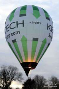 G-OKEW hot air balloon, an Ultramagic M-65C. Photograph by Balloon Spotters Archive