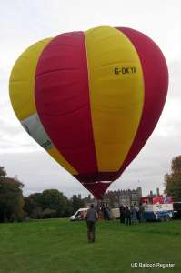 G-OKYA hot air balloon, added to the archive 27 August 2026. Photograph by Trev Read