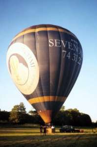 G-OLYN hot air balloon, a SKY 260-24. Photograph by Andrew Garrett