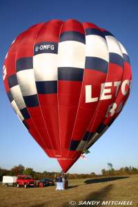 G-OMFG hot air balloon, a Cameron A-120. Photograph by Sandy Mitchell