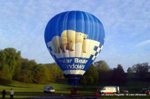 G-OPBW hot air balloon, a Cameron Z-150. Photograph by Liam Whitelock