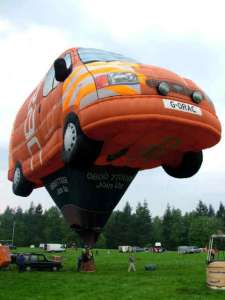 G-ORAC hot air balloon, a Cameron VAN-110. Photograph by Balloon Spotters Archive