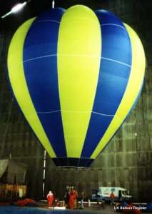 G-ORDY hot air balloon, a Thunder AX7-77, added to the archive 7 September 2026. Photograph by Mel Kirby