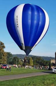 G-ORNH hot air balloon, a Lindstrand Technologies LTL Series 2-50. Photograph by Bob Garnett