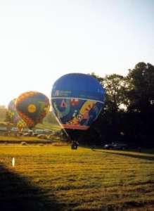 G-OSVY hot air balloon, added to the archive 27 August 2026. Photograph by Andrew Garrett