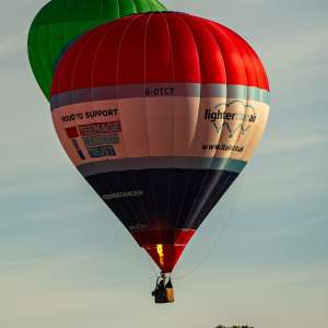 G-OTCT hot air balloon, a Cameron Z-105, seen at Arrow, Warwickshire, United Kingdom on 30 May 2026. Photograph by Dave