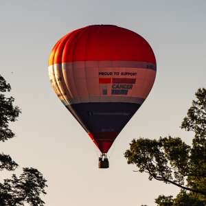 G-OTCT hot air balloon, a Cameron Z-105, seen at Horningsham, Wiltshire, United Kingdom on 12 September 2026. Photograph by Dave