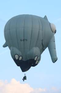 G-OTTI hot air balloon, a Cameron OTTI-34, added to the archive 7 September 2026. Photograph by G Bann