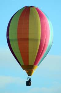 G-OURT hot air balloon, a Lindstrand Technologies LTL Racer 56. Photograph by G Bann