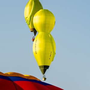 Astrina hot air balloon G-OWIB, a Diamond ALIEN-48 (CHARACTER-1) (alien), seen at Leigh Woods, North Somerset, United Kingdom on 7 August 2026. Photograph by Dave