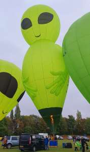 G-OWIB hot air balloon, a Diamond ALIEN-48 (CHARACTER-1), added to the archive 22 September 2026. Photograph by George_Madd