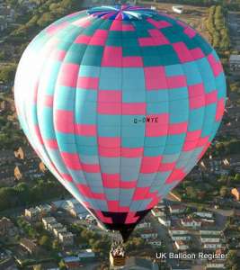 G-OWYE hot air balloon, a Lindstrand Balloons LBL 240A. Photograph by Wye Valley Aviation