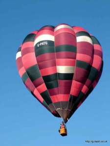 G-PATG hot air balloon, a Cameron O-90. Photograph by Balloon Spotters Archive