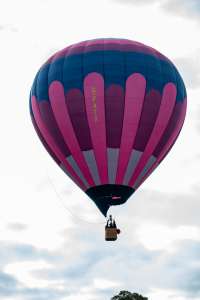 G-PATX hot air balloon, a Lindstrand Balloons LBL 90A, seen at Horningsham, Wiltshire, United Kingdom on 11 September 2026. Photograph by Dave
