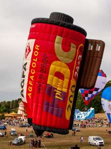 Photography hot air balloon G-PHOT, a Cameron Balloons Thunder AND Colt Film Cassette (film)