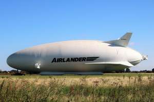 G-PHRG hot air balloon, a Hybrid AIR Vehicles Airlander 10. Photograph by G Bann