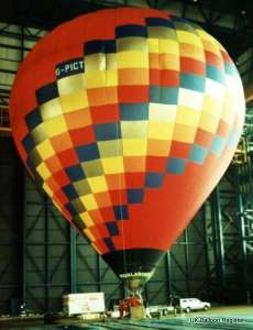 G-PICT hot air balloon, a Thunder AND Colt Colt 180A, added to the archive 7 September 2026. Photograph by Mel Kirby