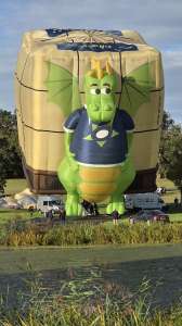 G-PNAD hot air balloon, a Lindstrand HOT AIR Balloons LBL BOX, seen at Horningsham, Wiltshire, United Kingdom on 12 September 2026. Photograph by Dave