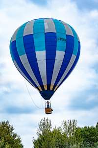 G-POSH hot air balloon, a Thunder AND Colt Colt 56A, seen at Telford, Telford and Wrekin, United Kingdom on 24 August 2025. Photograph by Dave