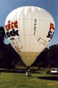 G-PRTT hot air balloon, added to the archive 27 August 2026. Photograph by Bill Teasdale