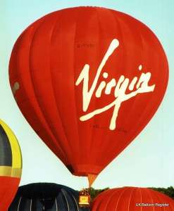 G-PVBF hot air balloon, a Lindstrand Balloons LBL 260S. Photograph by Mel Kirby