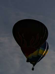 G-PYRO hot air balloon, a Cameron N-65, seen at Horningsham, Wiltshire, United Kingdom on 14 September 2019. Photograph by Dave