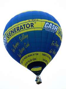 G-RAYO hot air balloon, a Lindstrand Balloons LBL 90A. Photograph by Balloon Spotters Archive