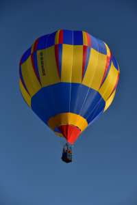 G-RBEB hot air balloon, a Cameron C-60, seen at Oswestry, Shropshire, United Kingdom on 23 August 2026. Photograph by Dave