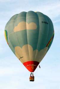 G-RBOW hot air balloon, added to the archive 27 August 2026. Photograph by Bill Teasdale