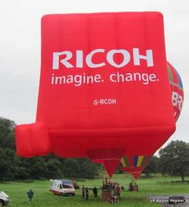 G-RCOH hot air balloon, added to the archive 27 August 2026. Photograph by Cameron Balloons