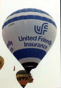 G-REBI hot air balloon, added to the archive 27 August 2026. Photograph by Andrew Garrett