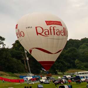 Raffaello hot air balloon G-RFLO, an Ultramagic M-105