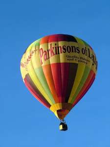 G-RIMB hot air balloon, a Lindstrand Balloons LBL 105A. Photograph by Balloon Spotters Archive