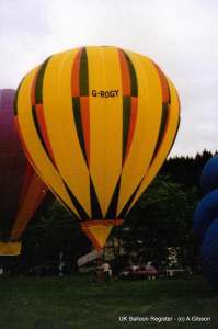 G-ROGY hot air balloon, added to the archive 27 August 2026. Photograph by A Gibson