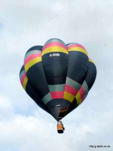 G-RONI hot air balloon, a Cameron V-77, added to the archive 7 September 2026. Photograph by Balloon Spotters Archive
