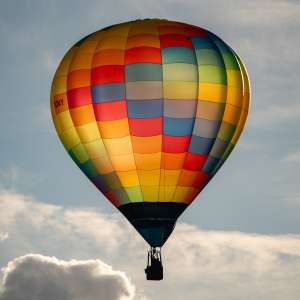 G-RONY hot air balloon, a Cameron SPORT-60, seen at Horningsham, Wiltshire, United Kingdom on 11 September 2026. Photograph by Dave