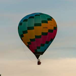G-RTRO hot air balloon, a Cameron SPORT-105, seen at Arrow, Warwickshire, United Kingdom on 30 May 2026. Photograph by Dave