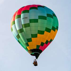 G-RTRO hot air balloon, a Cameron SPORT-105, seen at Arrow, Warwickshire, United Kingdom on 30 May 2026. Photograph by Dave