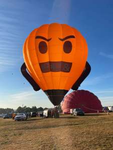 Swearing Science hot air balloon G-RUDY, a Cameron SPORT-60, added to the archive 12 September 2026. Photograph by Cera168_