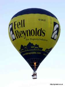 G-SALE hot air balloon, a Cameron Z-90. Photograph by Balloon Spotters Archive