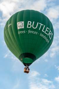 G-SAWS hot air balloon, an Ultramagic M-90, seen at Northampton, West Northamptonshire, United Kingdom on 16 August 2026. Photograph by Dave