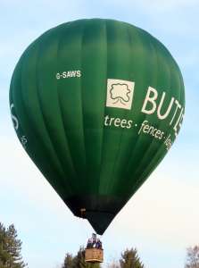 Butlers hot air balloon G-SAWS, an Ultramagic M-90, added to the archive 7 September 2026. Photograph by G Bann