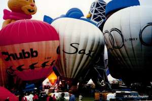 G-SAXO hot air balloon, a Cameron N-105. Photograph by G Duke