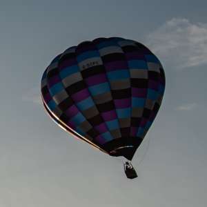 G-SCFC hot air balloon, an Ultramagic S-90, seen at Horningsham, Wiltshire, United Kingdom on 14 September 2019. Photograph by Dave